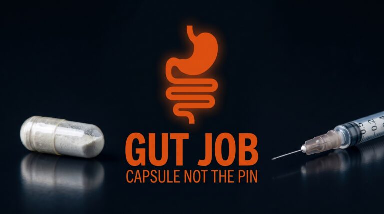 Oral BPC-157 is a gut job: capsule, not the pin.