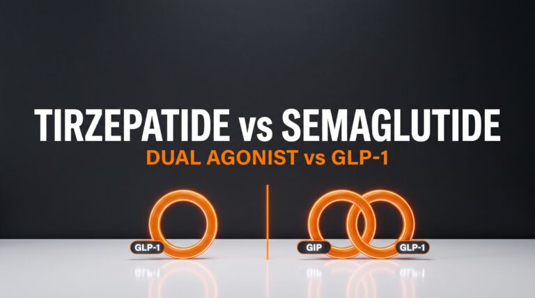 Tirzepatide vs semaglutide: dual GIP+GLP-1 agonist versus GLP-1 receptor agonist.