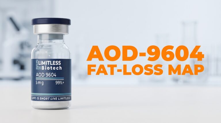 Limitless Biotech AOD-9604 fat-loss map