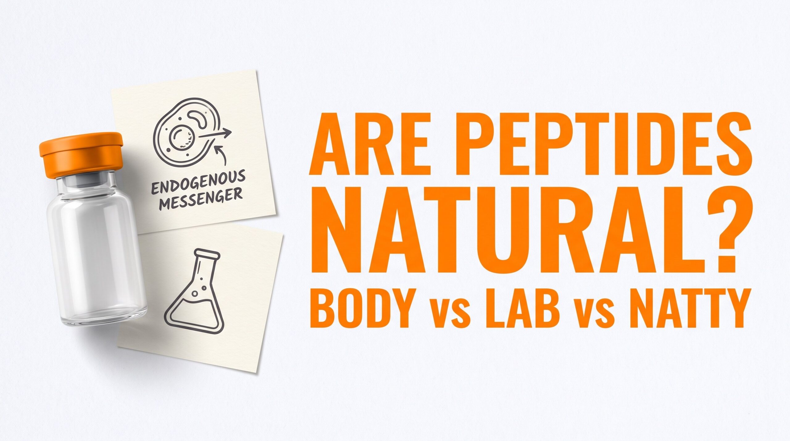 Are peptides natural featured thumbnail — body vs lab vs natty education map
