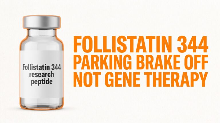 Follistatin 344 featured thumbnail — parking-brake research map, not gene therapy