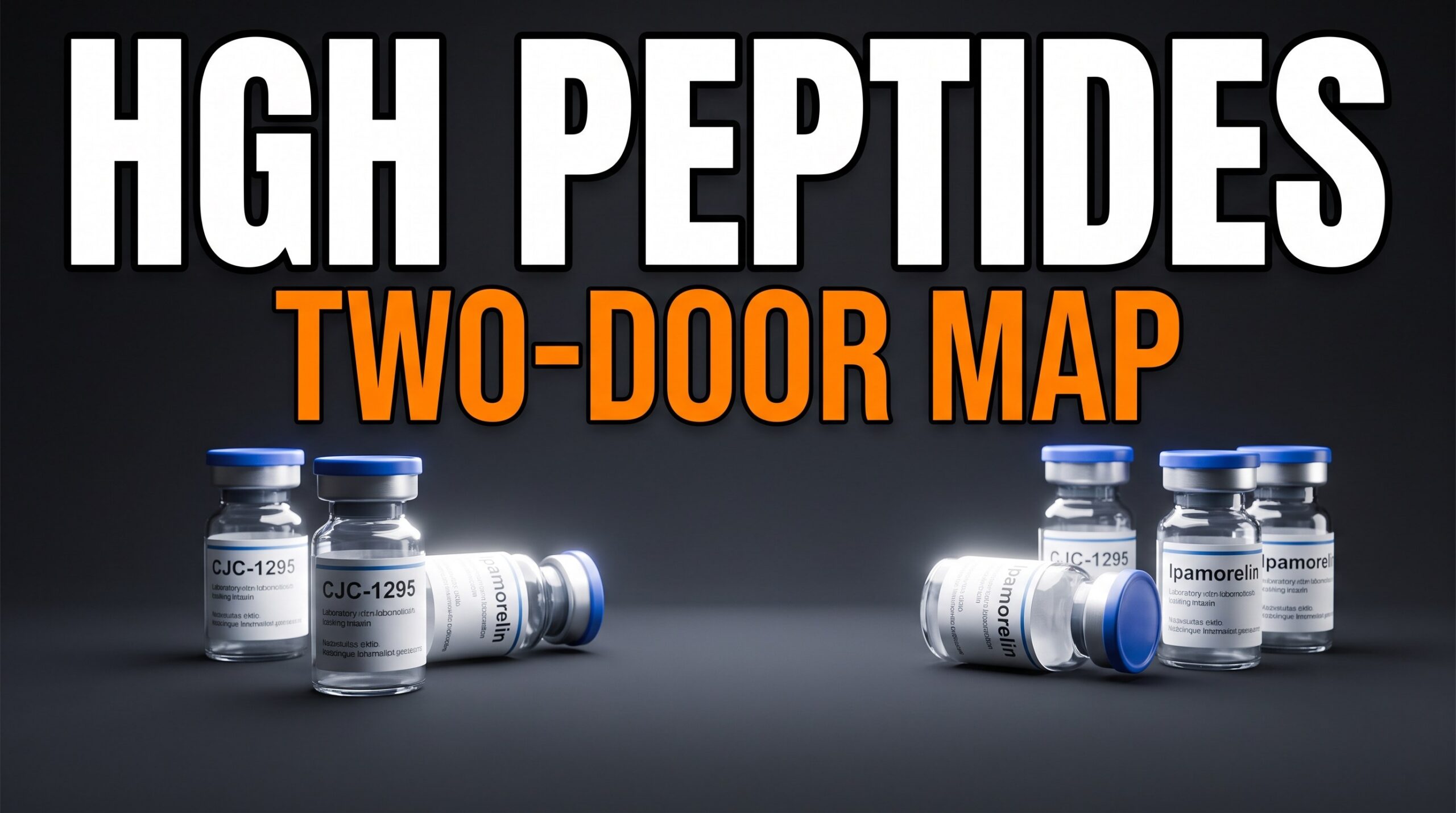 HGH peptides hub featured thumbnail — two-door map honesty, education only
