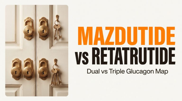Mazdutide vs retatrutide — dual GLP-1/glucagon versus triple GIP/GLP-1/glucagon education thumbnail