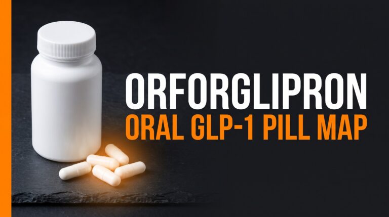 Orforglipron oral GLP-1 pill research map featured thumbnail — education only, not a free-site capsule