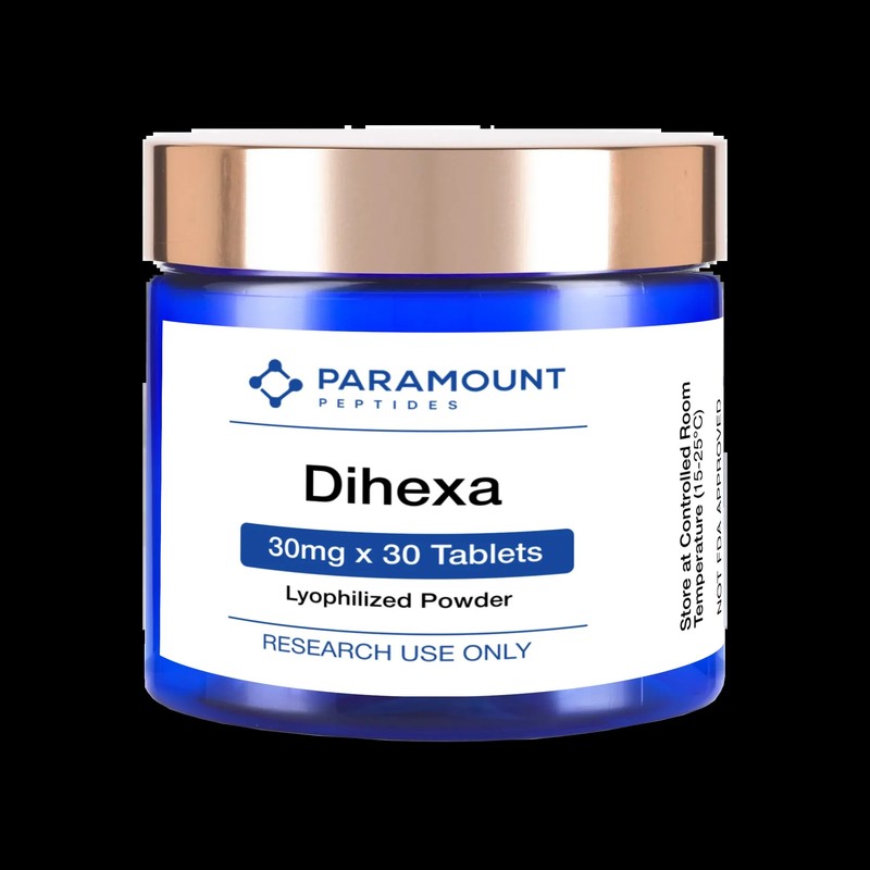 Paramount Peptides Dihexa 30 mg tablets, 30 count, research use only