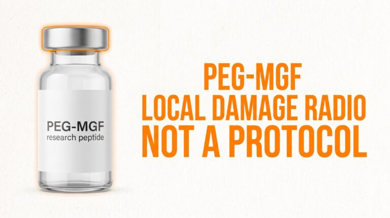 PEG-MGF featured thumbnail — local damage radio research map, not a protocol