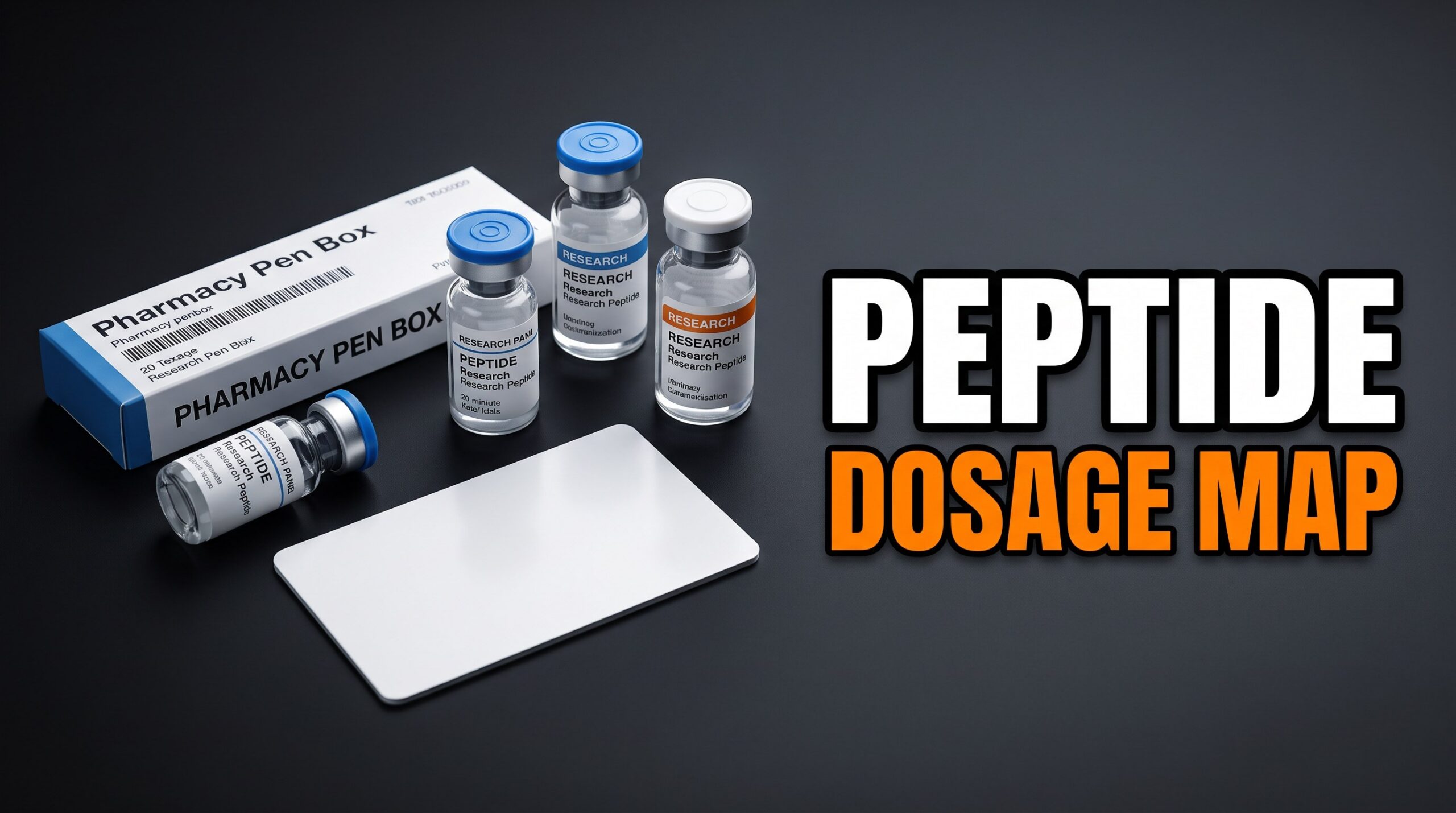 Peptide dosage hub featured thumbnail — label vs blank panel map, education only