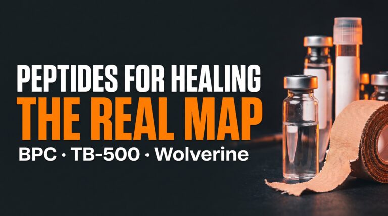 Peptides for healing research map featured thumbnail — BPC TB-500 Wolverine map, education only