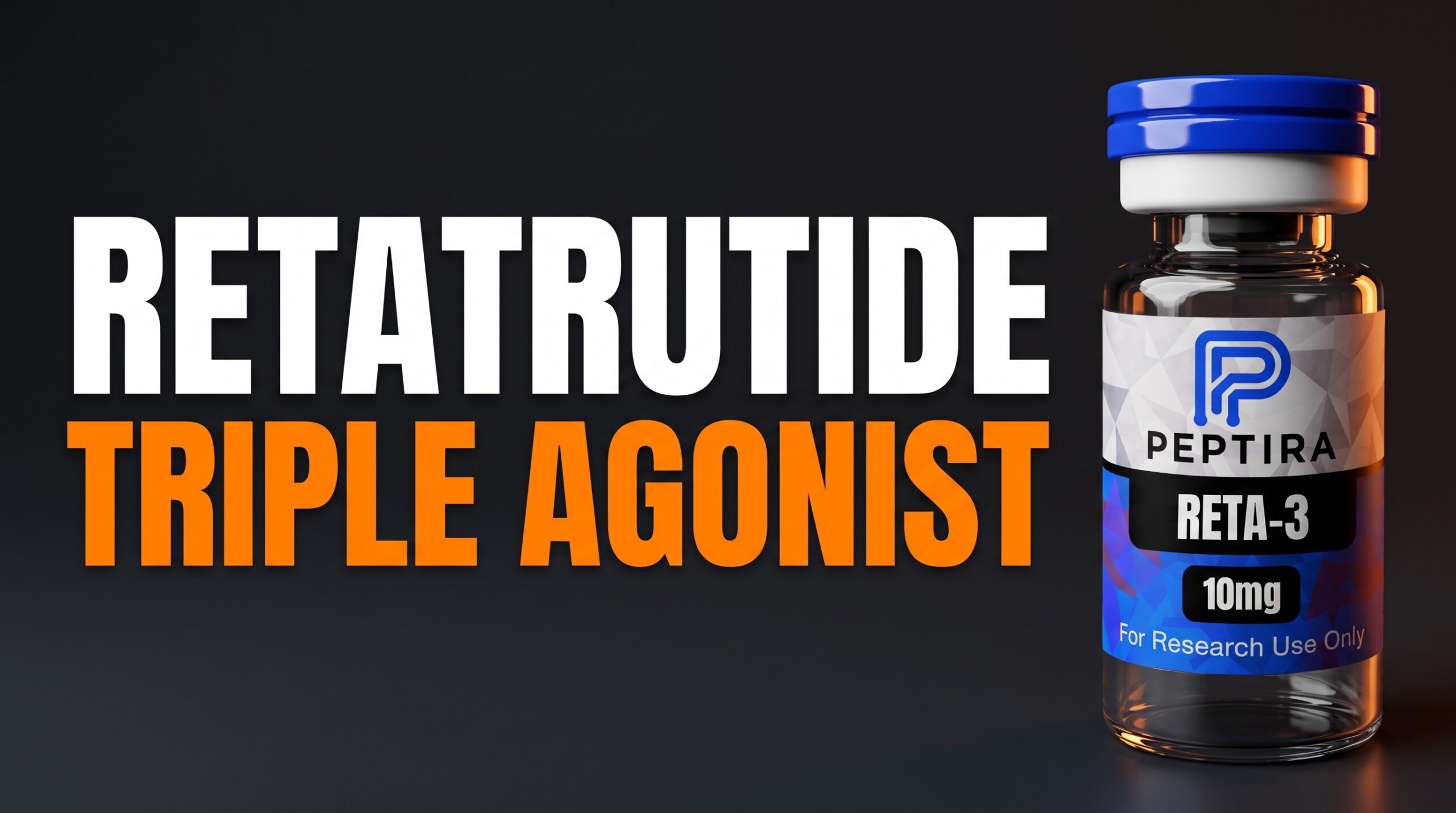 Peptira RETA-3 10mg research vial — Retatrutide triple agonist featured thumbnail