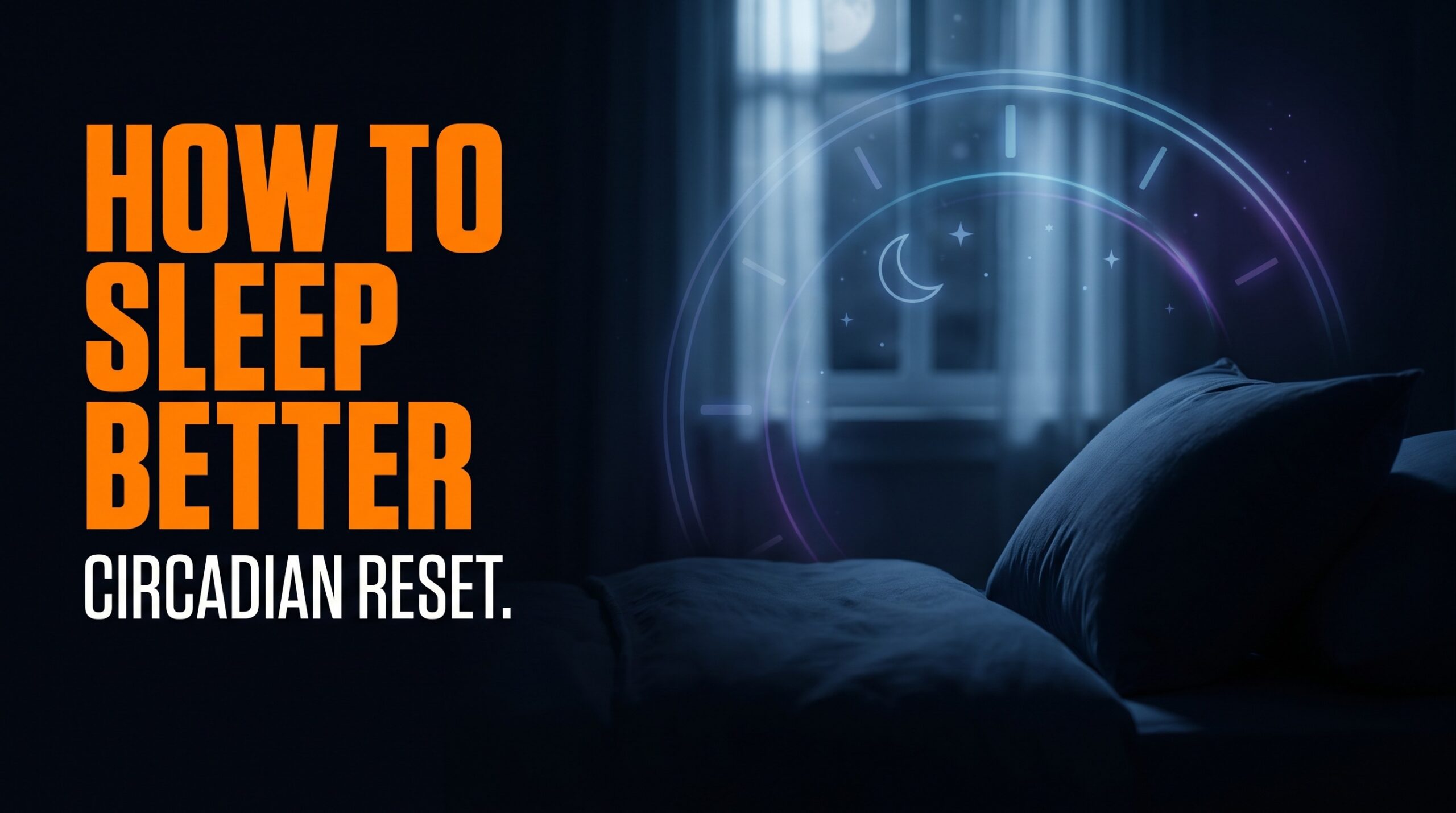 How to sleep better — circadian reset featured thumbnail, sleep hygiene concept
