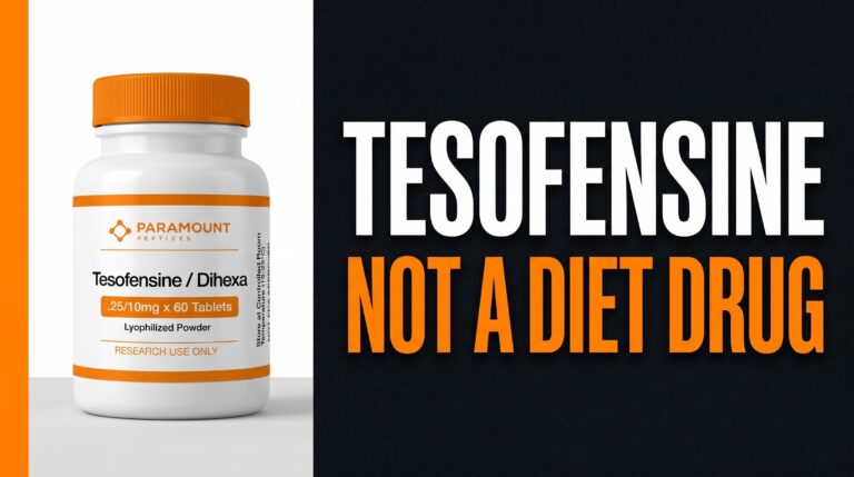 Tesofensine research map — not a diet drug