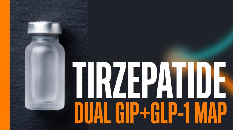 Tirzepatide dual GIP+GLP-1 research map featured thumbnail — education only, not a free-site pen