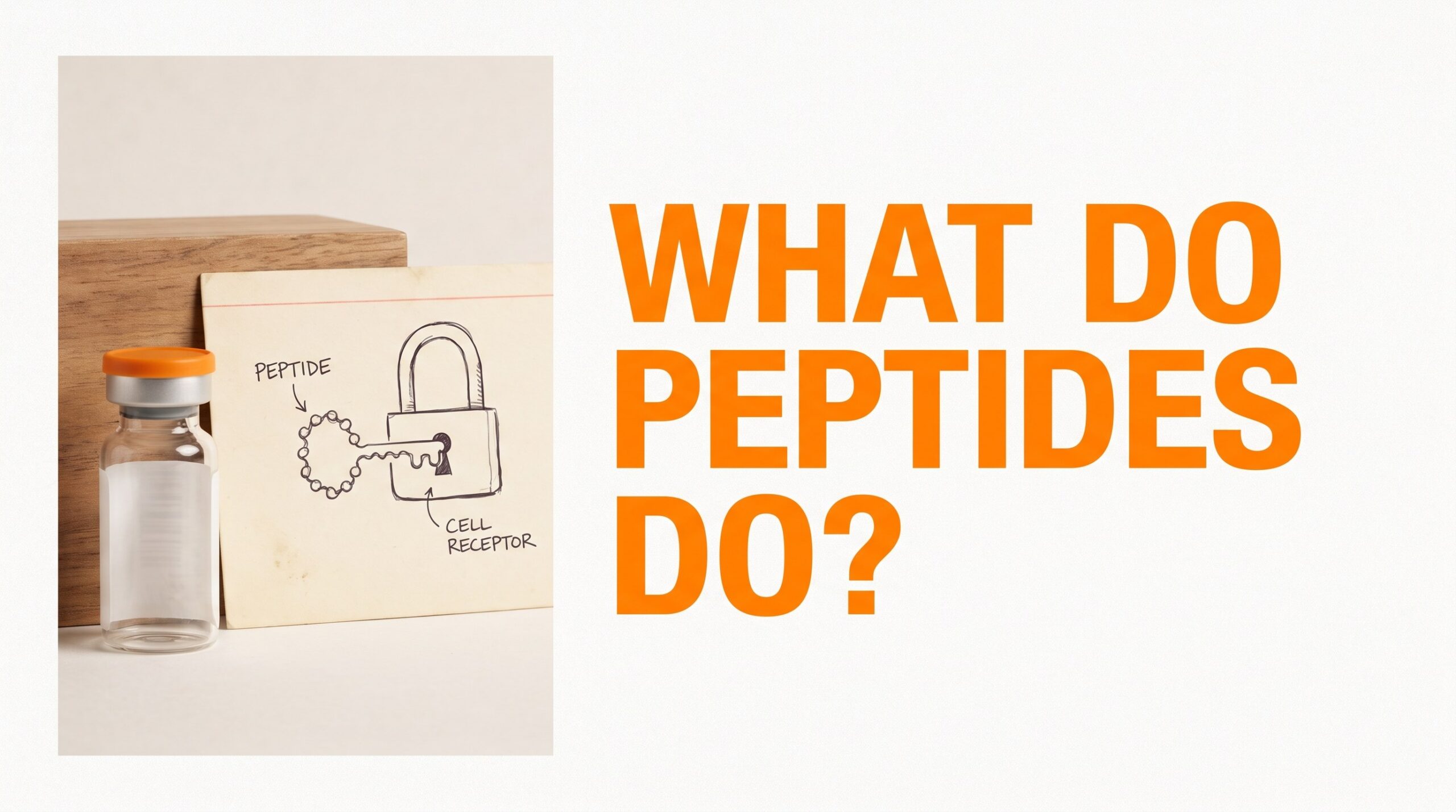 What do peptides do — mechanism map featured thumbnail, education only