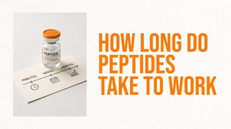 How long do peptides take to work — timeline lanes featured thumbnail, education only