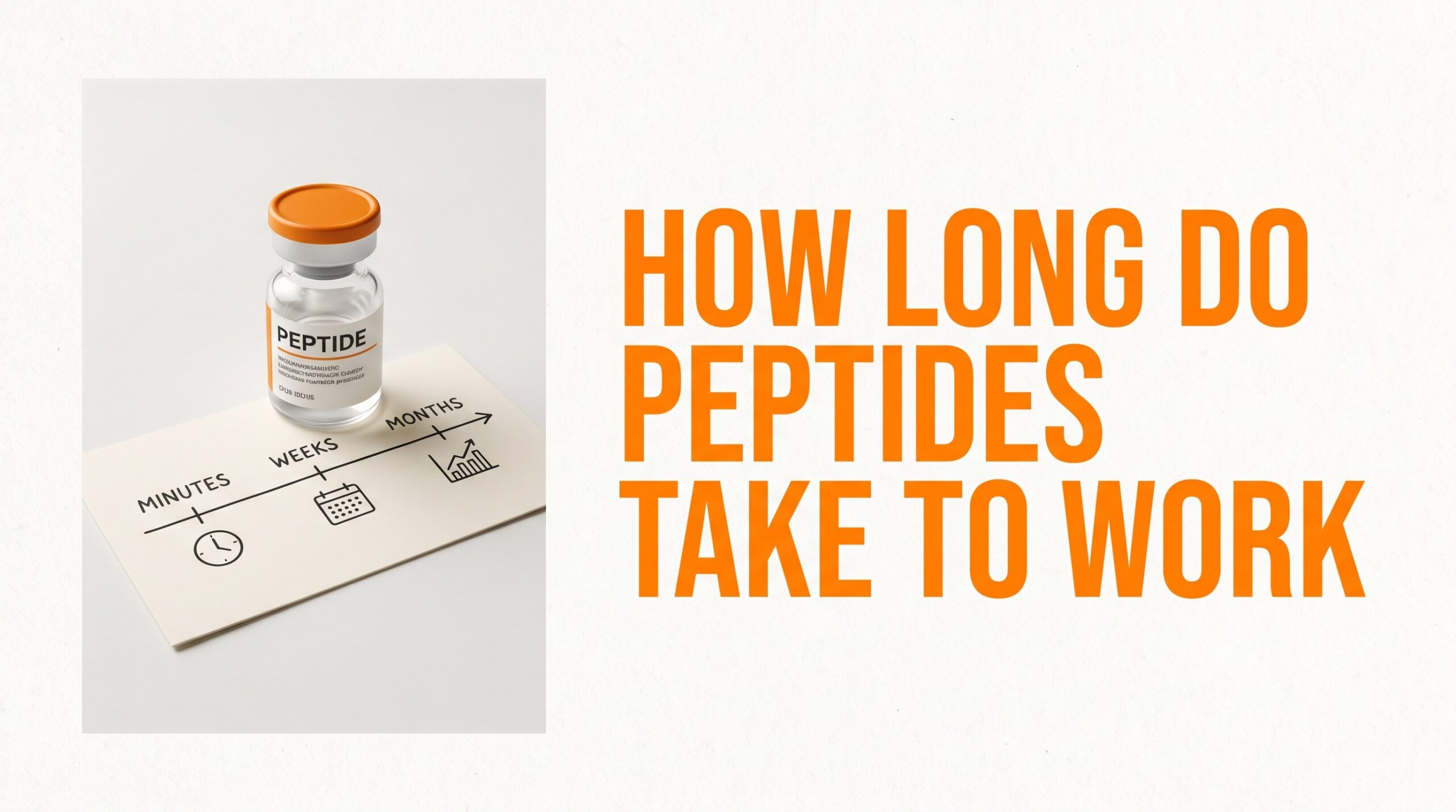 How long do peptides take to work — timeline lanes featured thumbnail, education only
